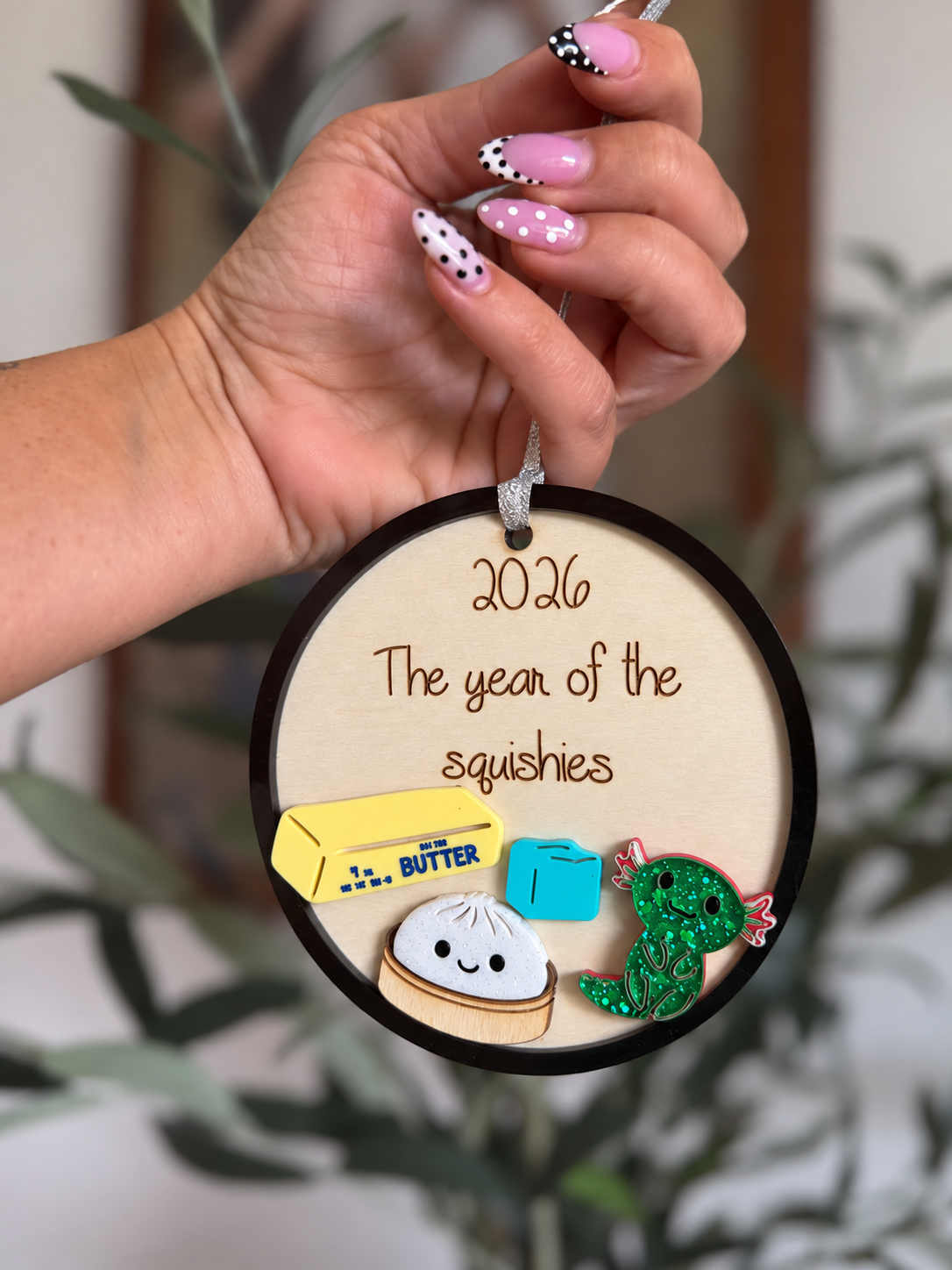 Squishy 2026 ornament, Christmas tree ornament, squishy hunting