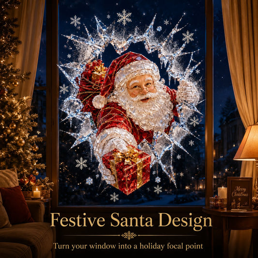 2026 Christmas Window Decals – Festive Holiday Sticker Designs