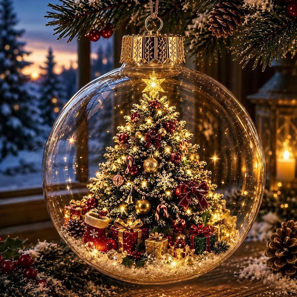 Enchanted Christmas Globe Ornaments – 8 Festive Miniature Designs