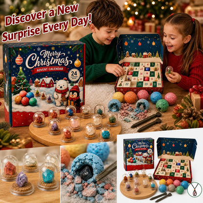 Merry Christmas Gemstone Dig Advent Calendar Xmas 24‑day Countdown Box for Adults Party Home Living Room Desk 2026