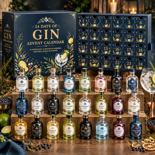 2026 Gin Advent Calendar – 24 Botanical Bottle Ornaments