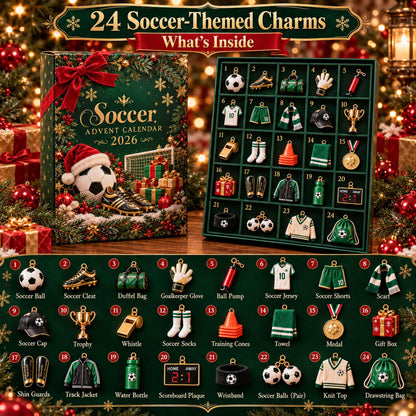 Soccer Advent Calendar 2026 – 24 Football Christmas Ornaments