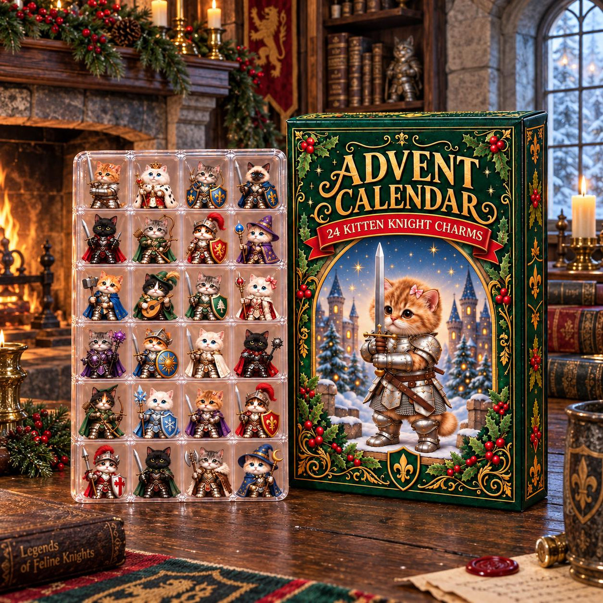 Kitten Knight Advent Calendar – 24 Days of Medieval Cat Magic