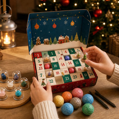 Merry Christmas Gemstone Dig Advent Calendar Xmas 24‑day Countdown Box for Adults Party Home Living Room Desk 2026