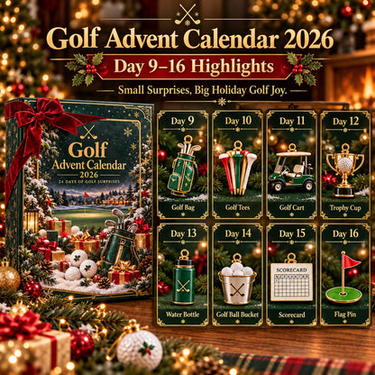Golf Advent Calendar 2026 – 24 Christmas Golf Ornaments