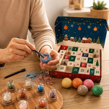 Merry Christmas Gemstone Dig Advent Calendar Xmas 24‑day Countdown Box for Adults Party Home Living Room Desk 2026