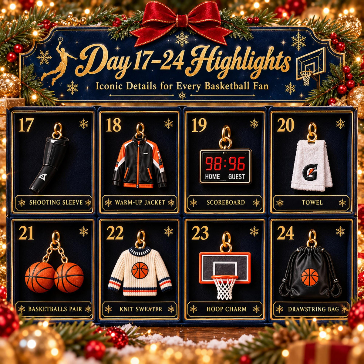 2026 Basketball Advent Calendar – 24 Days of Hoops & Holiday Fun