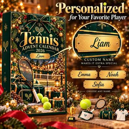 Tennis Advent Calendar 2026 – 24 Tennis-Themed Christmas Ornaments