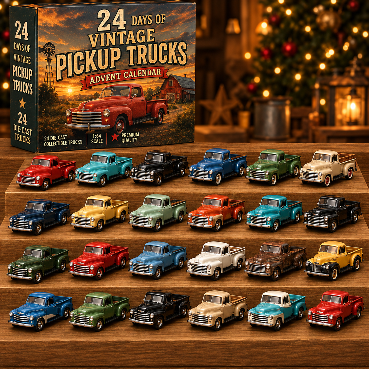 American Car Legends Advent Calendar – 24 Die-Cast Classic Cars