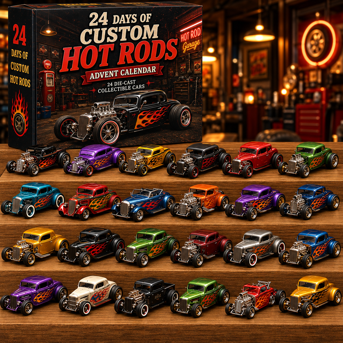 American Car Legends Advent Calendar – 24 Die-Cast Classic Cars