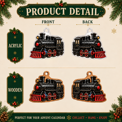 2026 Holiday Railway Advent Calendar – 24 Classic Train Ornaments