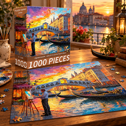 1000-Piece Jigsaw Puzzle – 24 Days of Beautiful Art & Scenic Views