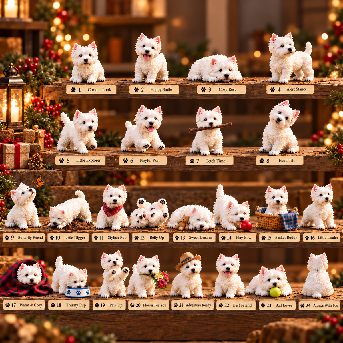 24 Days of Westies Advent Calendar – Cute Dog Christmas Ornaments