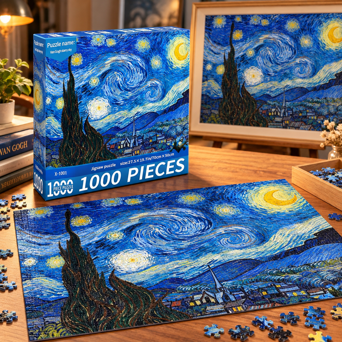 1000-Piece Jigsaw Puzzle – 24 Days of Beautiful Art & Scenic Views
