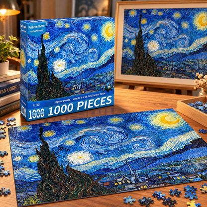 1000-Piece Jigsaw Puzzle – 24 Days of Beautiful Art & Scenic Views
