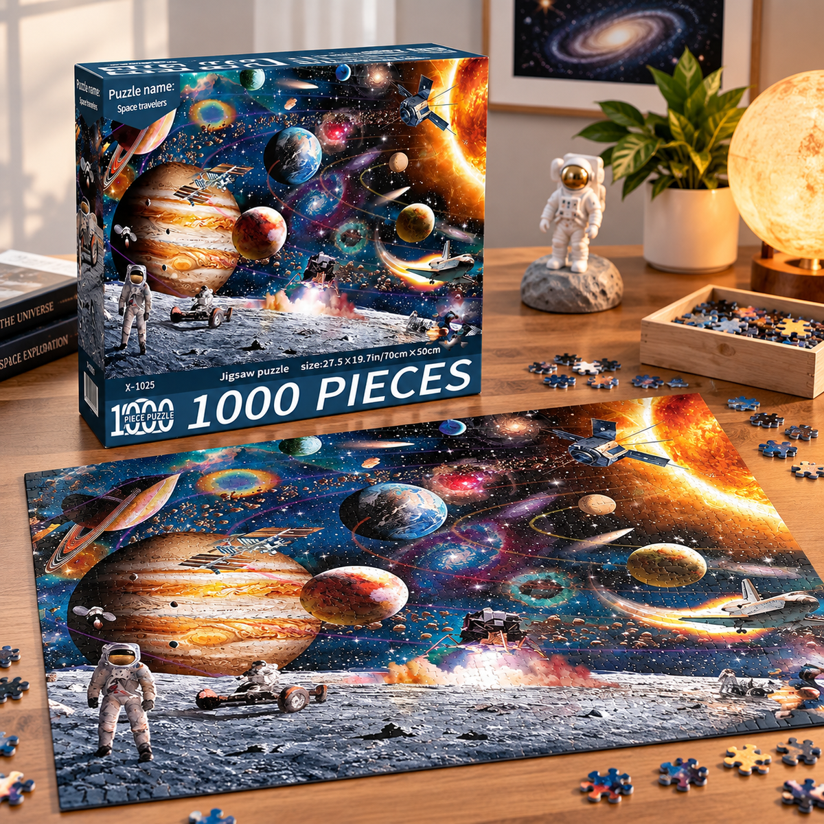 1000-Piece Jigsaw Puzzle – 24 Days of Beautiful Art & Scenic Views