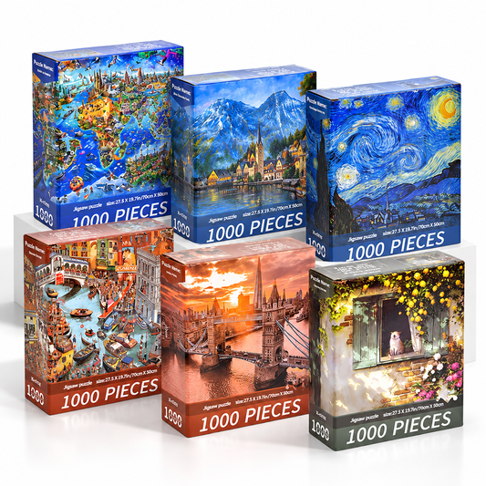 1000-Piece Jigsaw Puzzle – 24 Days of Beautiful Art & Scenic Views
