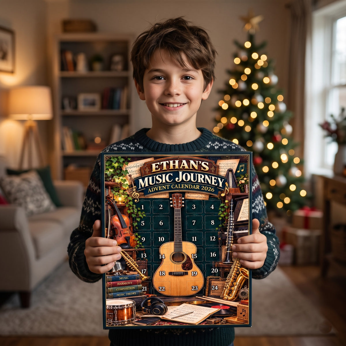 Personalized Music Advent Calendar 2026 – 24 Musical Surprises