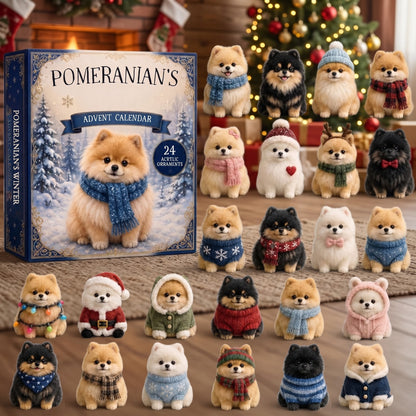 Winter Pomeranian Advent Calendar – 24 Days of Fluffy Joy