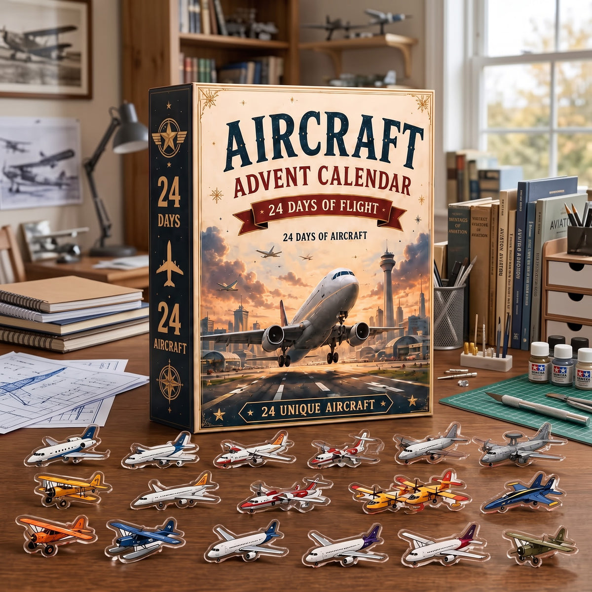 2026 Aircraft Advent Calendar – 24 Mini Planes & Aviation Surprises