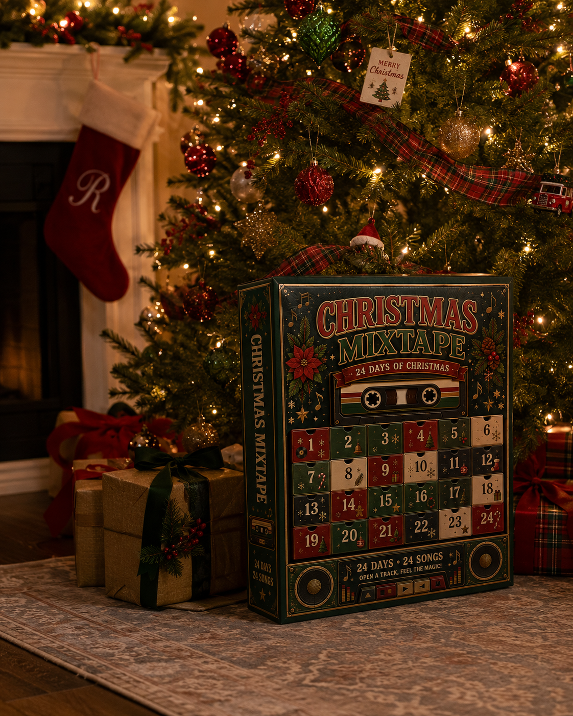 Personalized Christmas Mixtape Advent Calendar