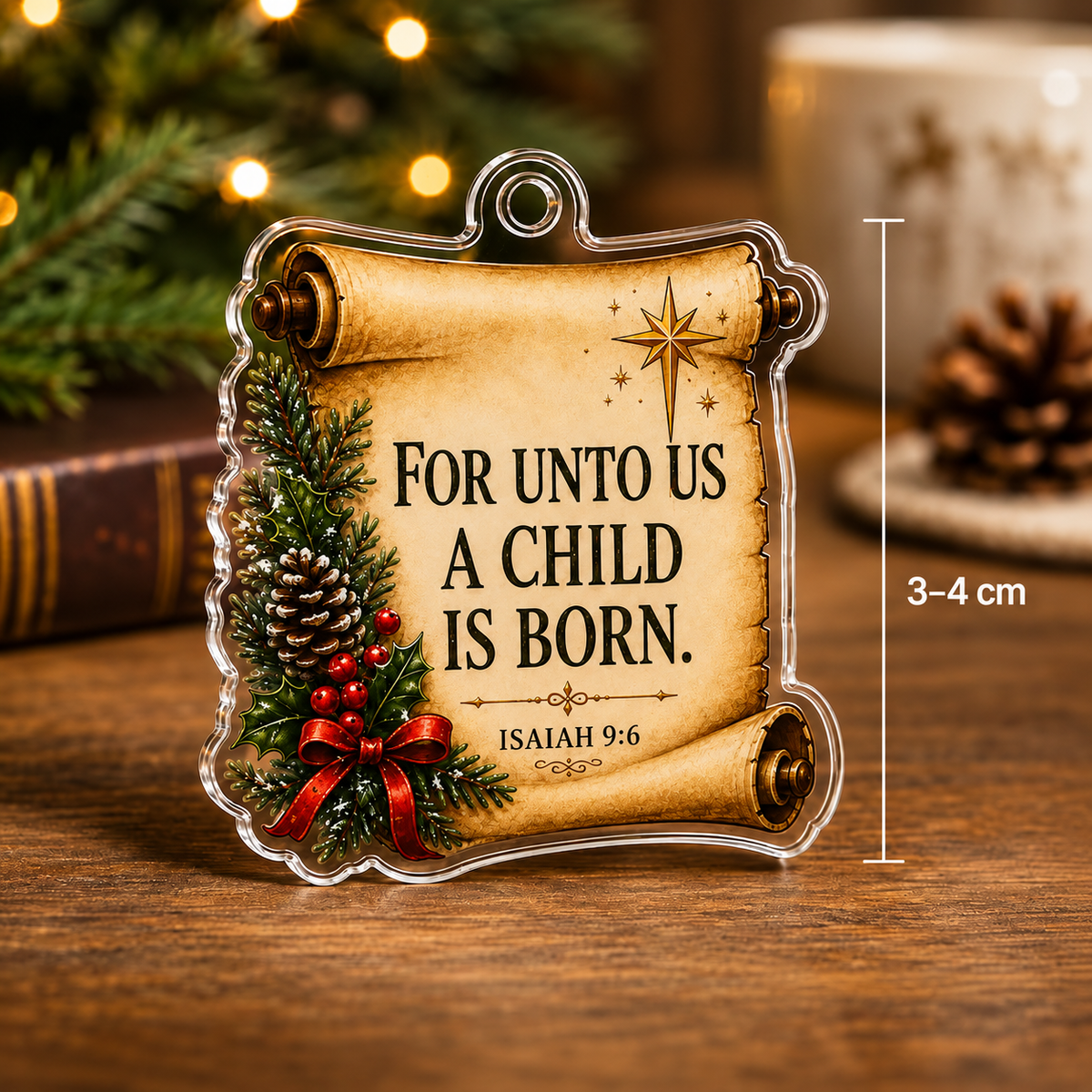 Christian Advent Calendar 2026, 24 Bible Verse Ornaments