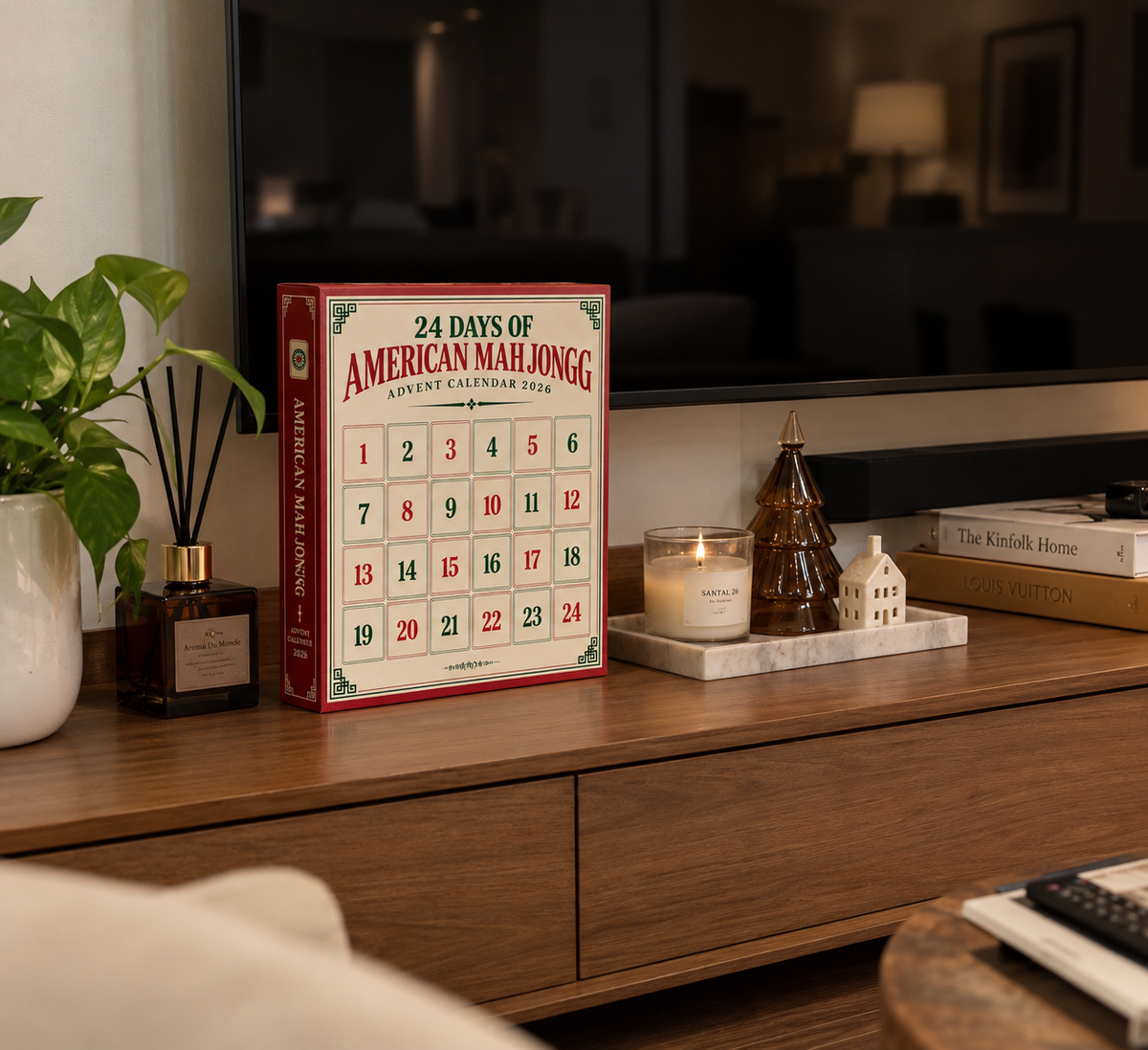 American Mah Jongg Advent Calendar 2026, 24 Day Mahjong Christmas Countdown
