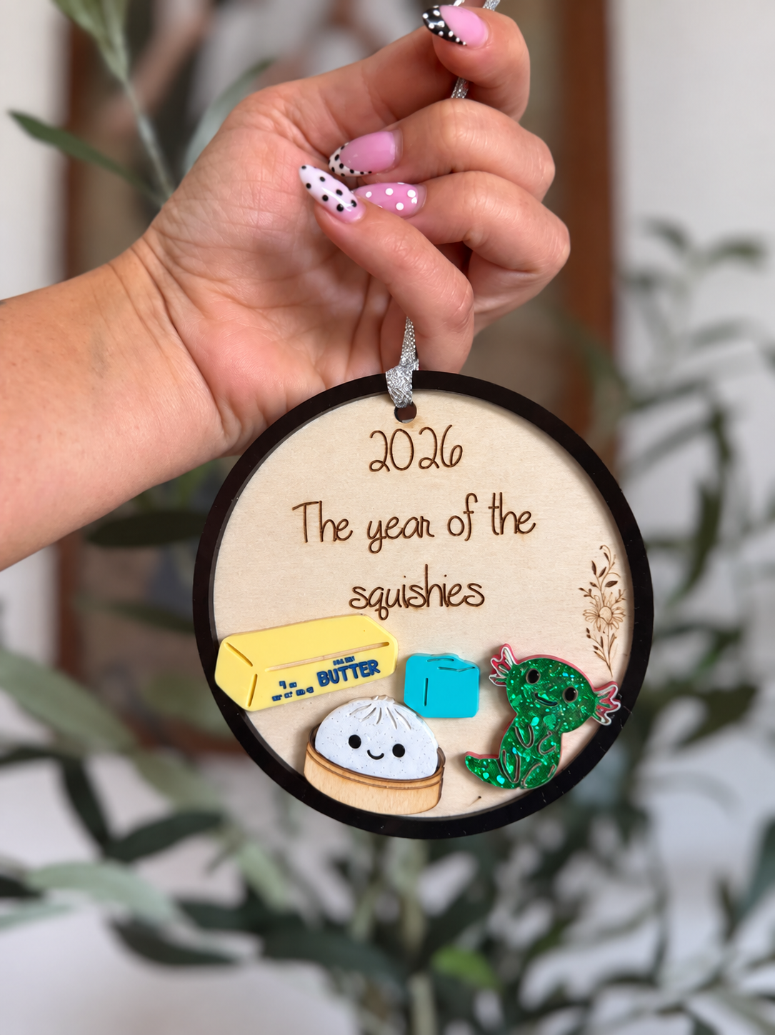 Squishy 2026 ornament, Christmas tree ornament, squishy hunting