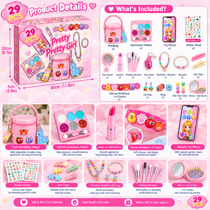 Girls Advent Calendar 2026, 24 Day Christmas Countdown with Beauty Accessories, Jewelry, Makeup & Hair Accessories