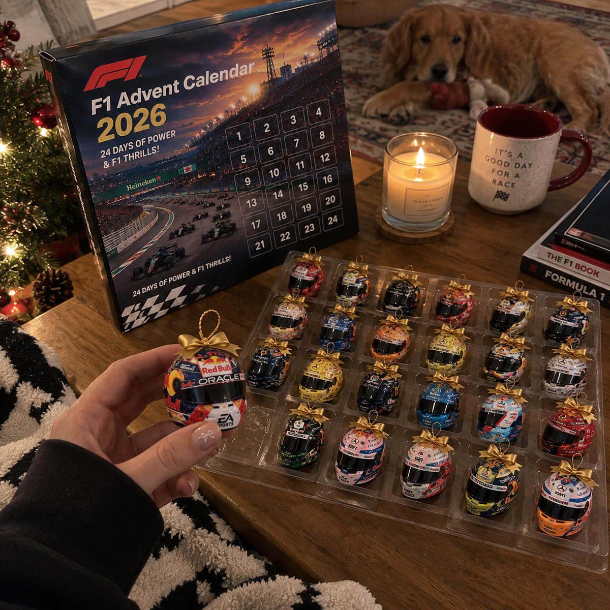 2026 Racing Helmet Advent Calendar, 24 Day Motorsport Christmas Countdown