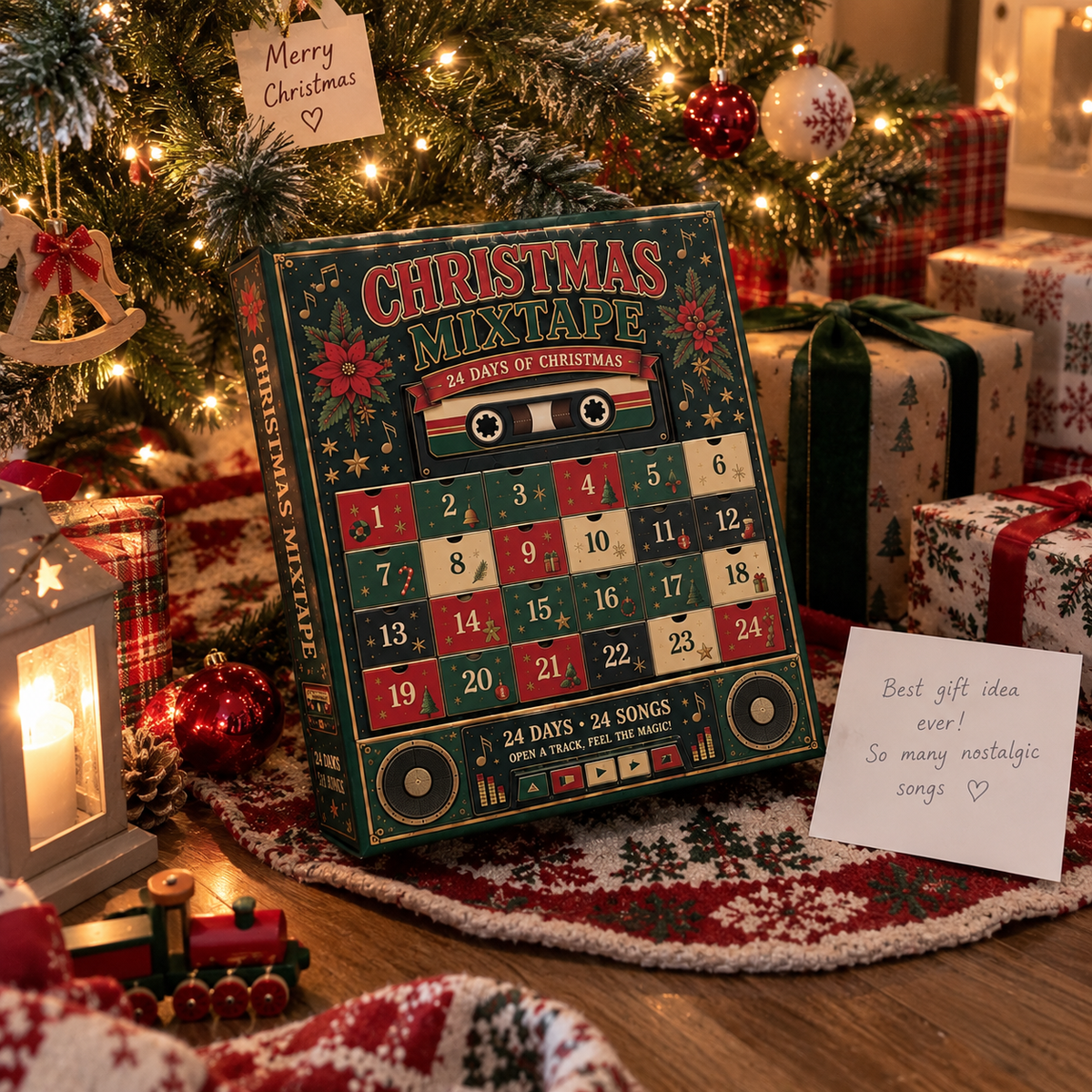 Personalized Christmas Mixtape Advent Calendar