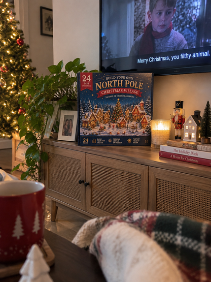 North Pole Advent Calendar 2026, 24 Piece Christmas Village