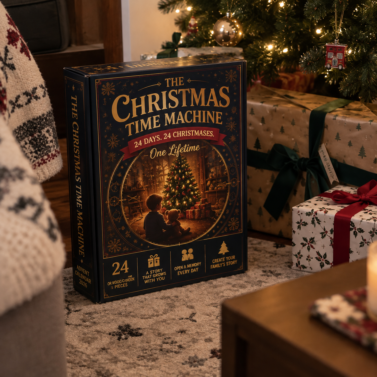 Personalized Family Advent Calendar 2026, 24 Days of Christmas Memories