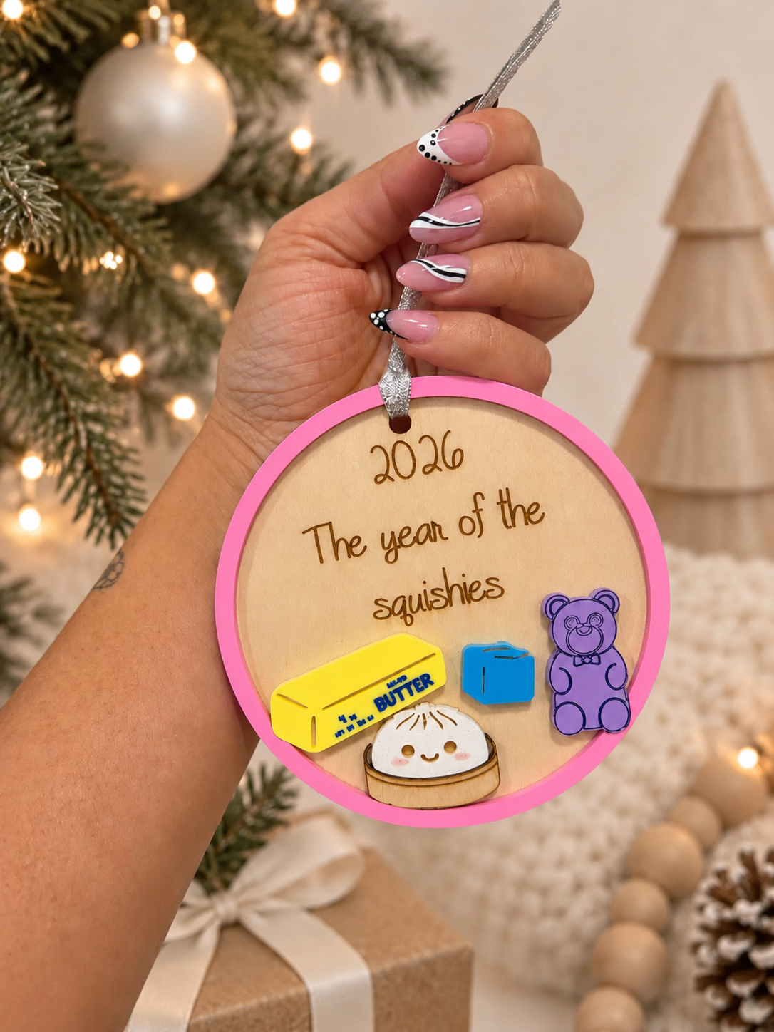 Squishy 2026 ornament, Christmas tree ornament, squishy hunting