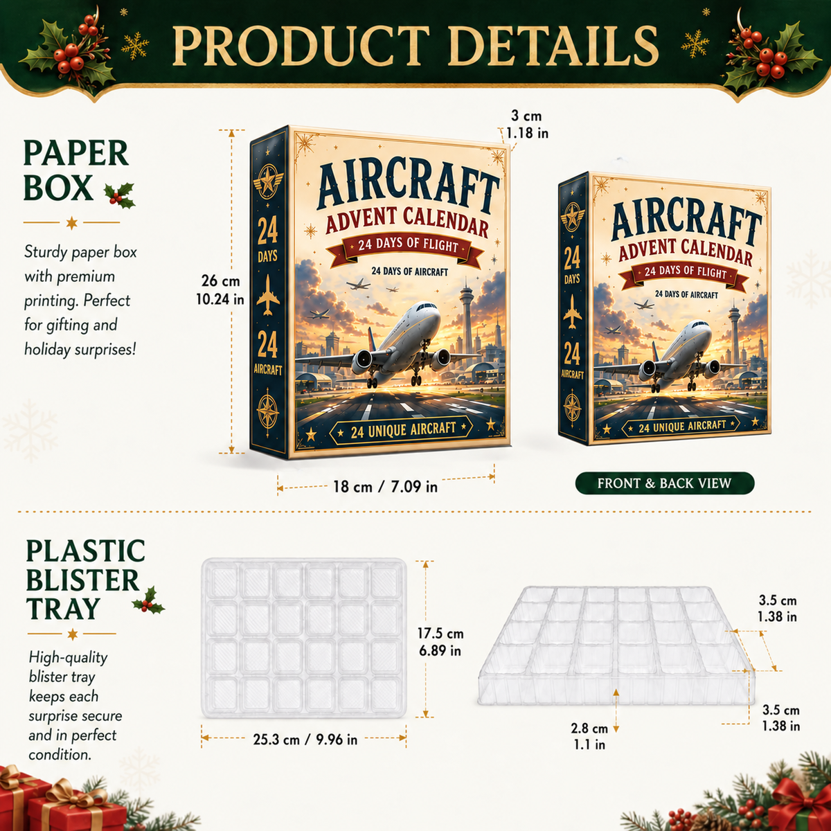 2026 Aircraft Advent Calendar – 24 Mini Planes & Aviation Surprises