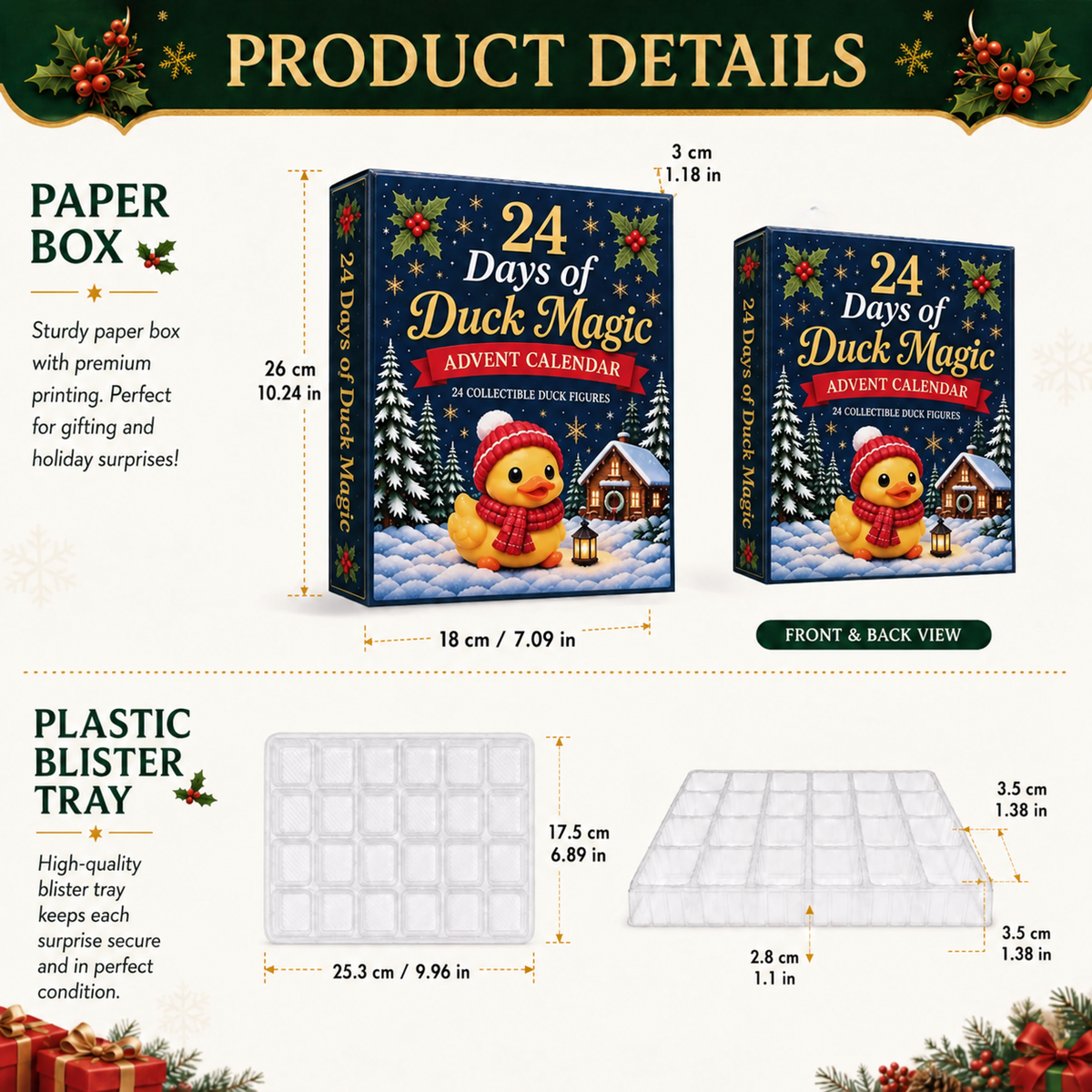 24 Days of Duck Magic Advent Calendar – 24 Adorable Duck Ornaments