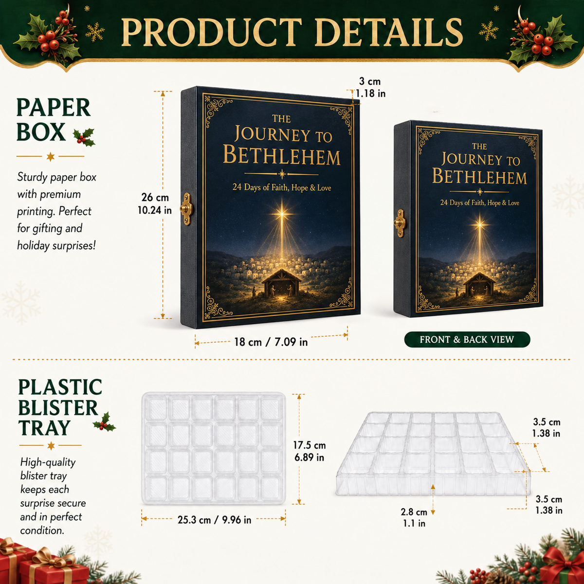 2026 Journey to Bethlehem Advent Calendar – 24 Nativity Treasures