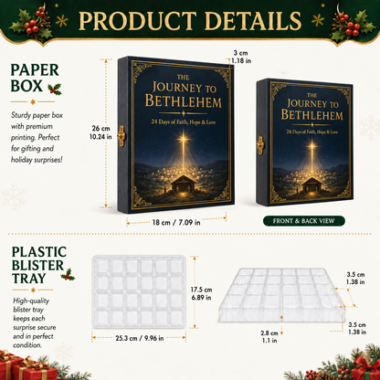 2026 Journey to Bethlehem Advent Calendar – 24 Nativity Treasures