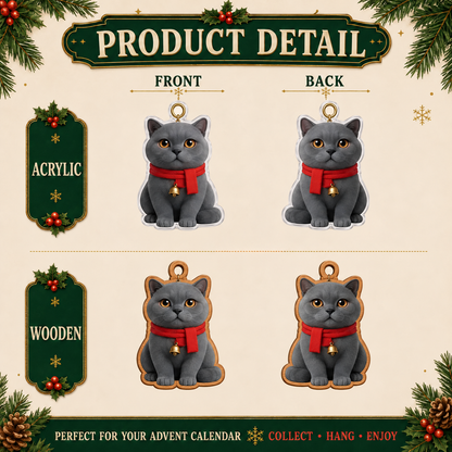 Christmas Cat Advent Calendar – 24 Festive Kitty Ornaments