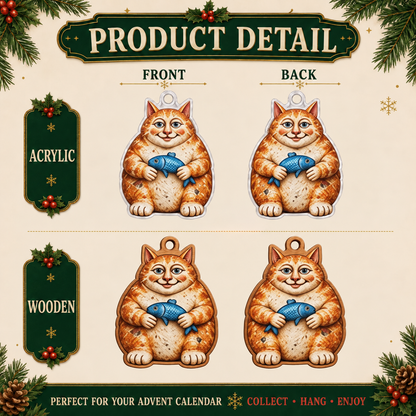 Ugly Medieval Cats Advent Calendar – 24 Quirky Feline Ornaments