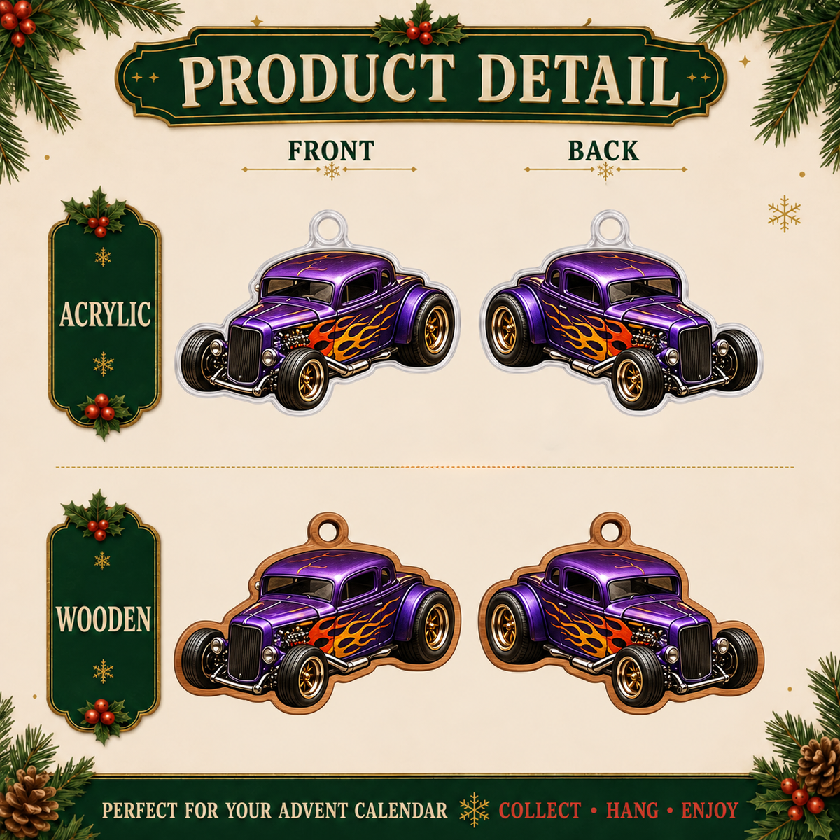 American Car Legends Advent Calendar – 24 Die-Cast Classic Cars