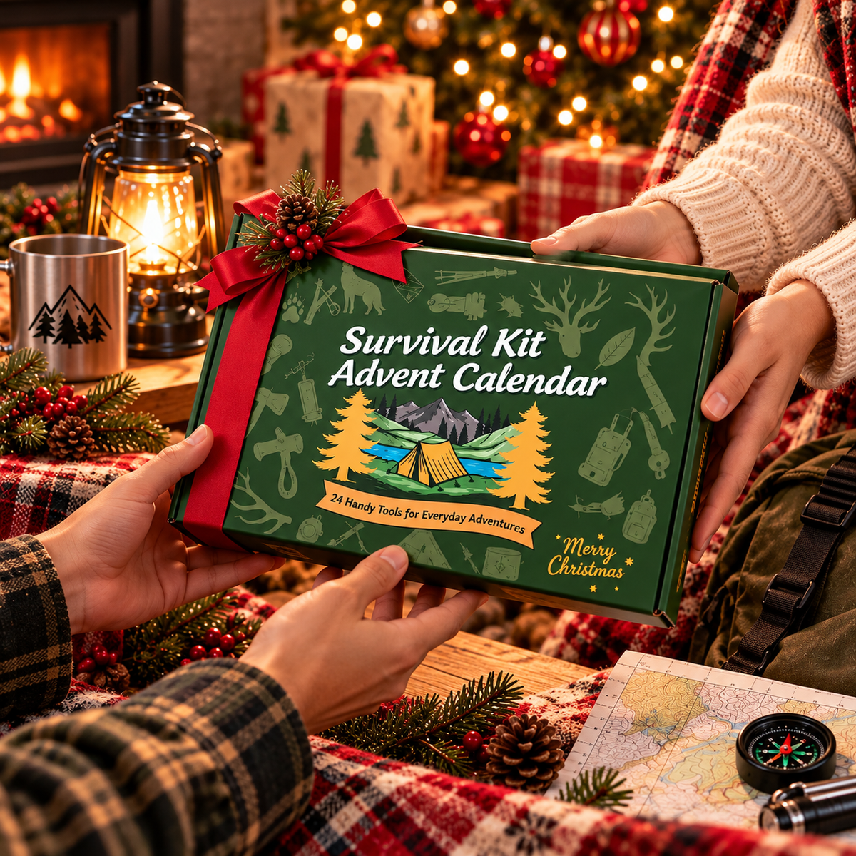 Camping Survival Advent Calendar, 24 Outdoor Tools & Gadgets