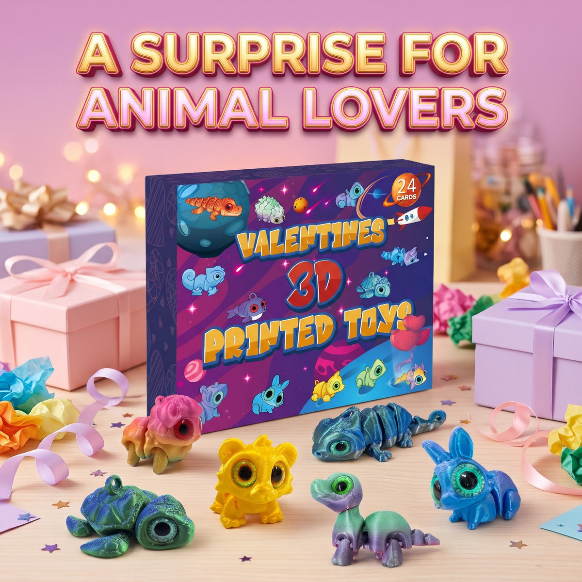 3D Animal Blind Box Advent Calendar – 24 Days of Wild Surprises