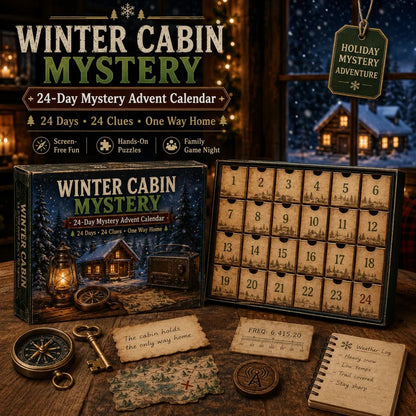 Christmas Mystery Advent Calendar 2026, 24 Day Detective Puzzle Game