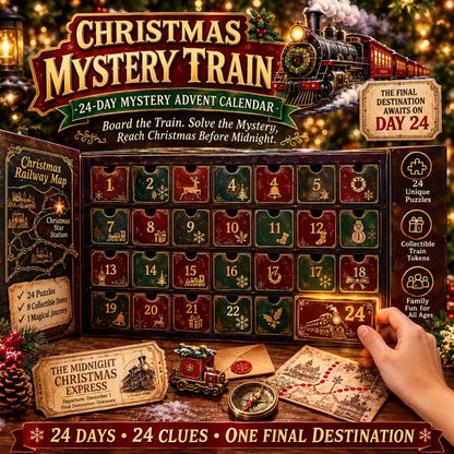 Christmas Mystery Advent Calendar 2026, 24 Day Detective Puzzle Game