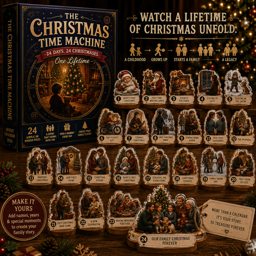 Personalized Family Advent Calendar 2026, 24 Days of Christmas Memories