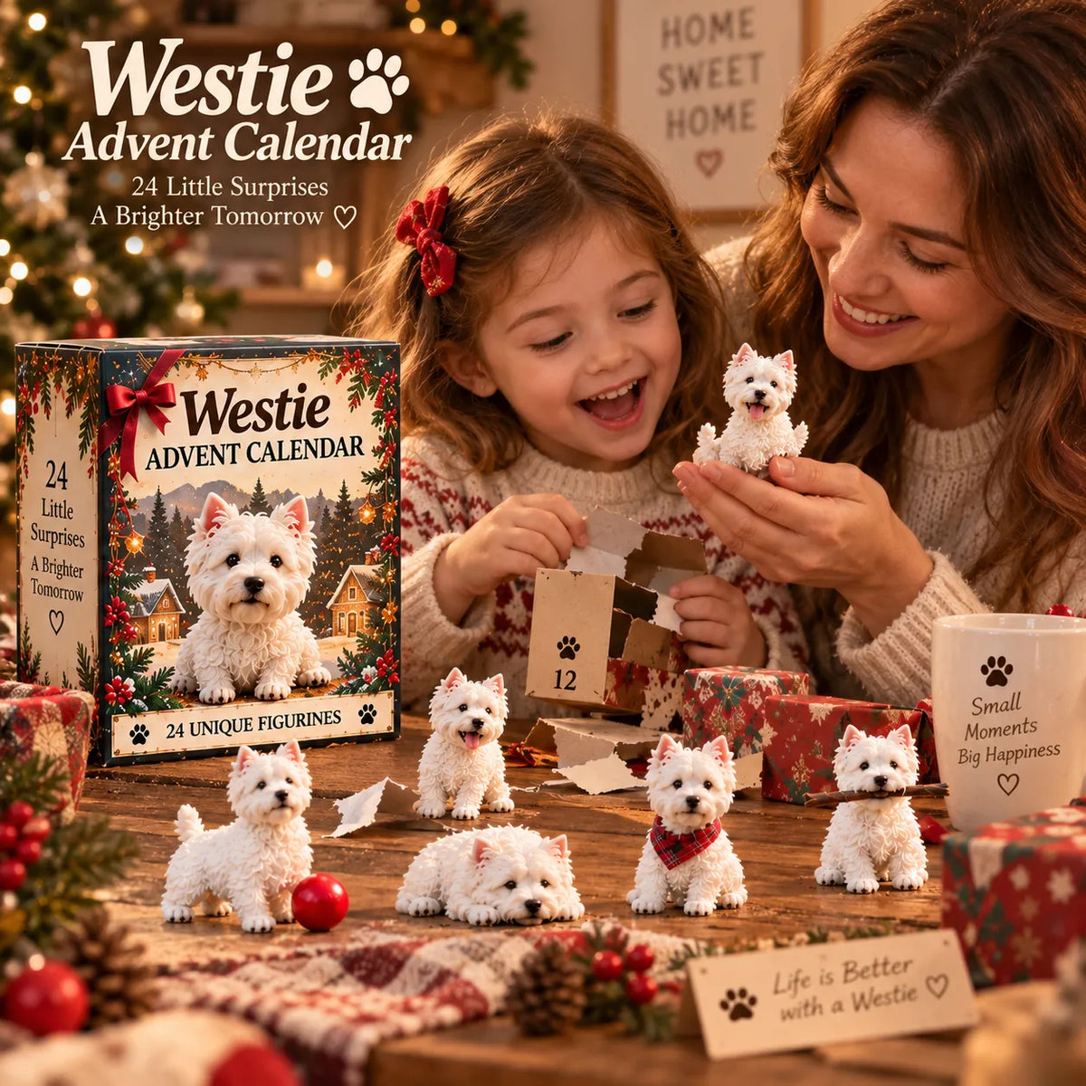 24 Days of Westies Advent Calendar – Cute Dog Christmas Ornaments