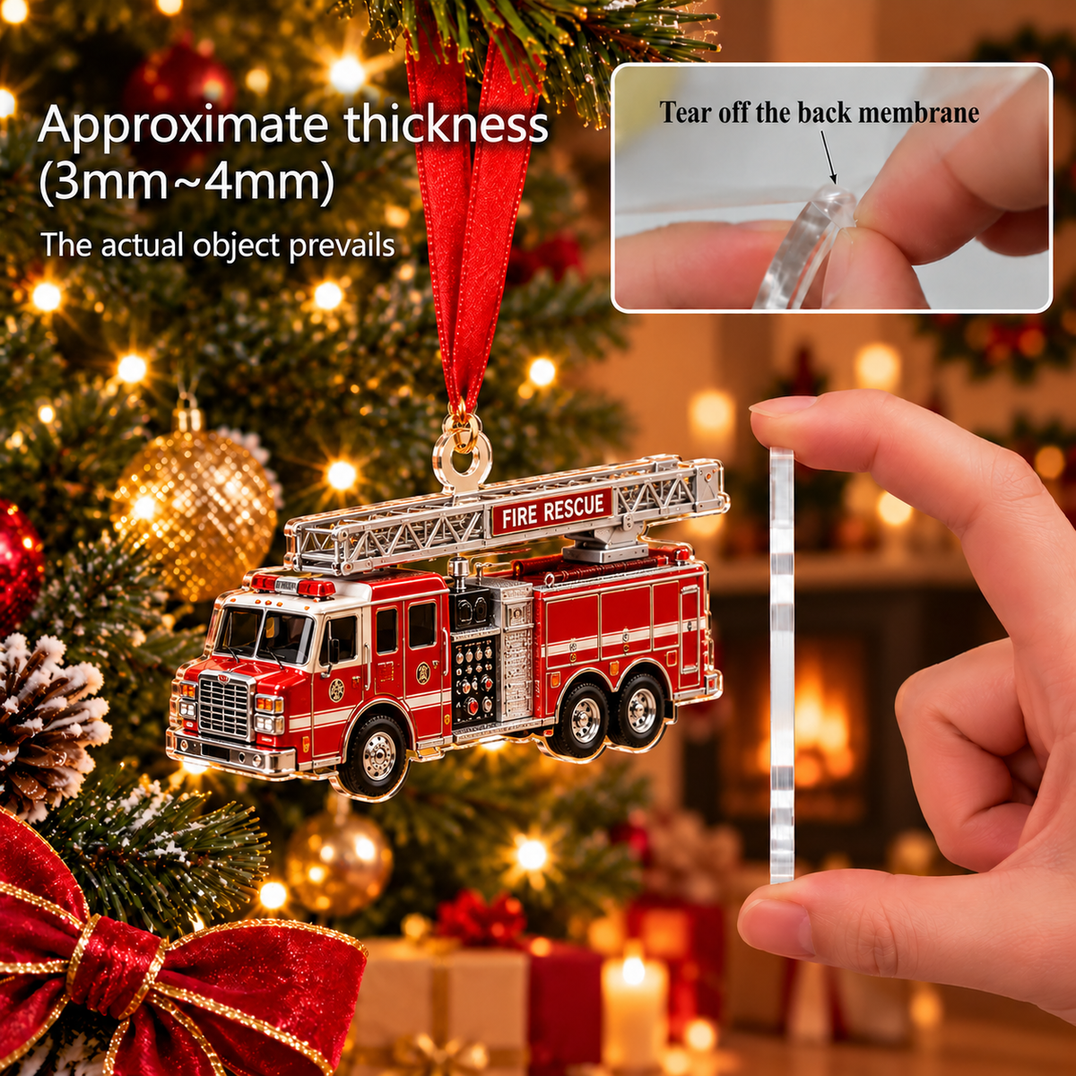 Fire Truck Advent Calendar 2026, 24 Days Fire Rescue Vehicles, Mini Fire Engine Collectibles