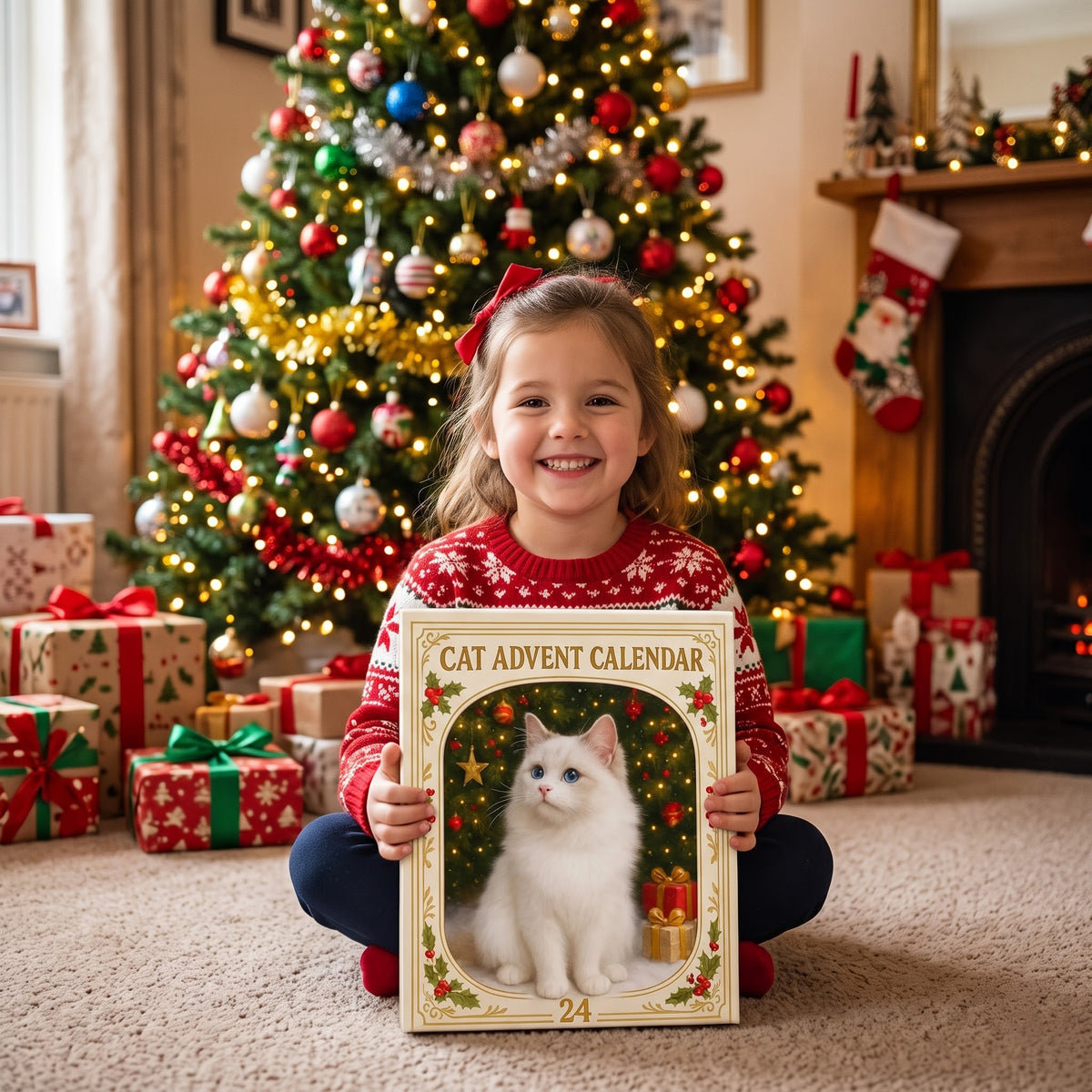 Christmas Cat Advent Calendar – 24 Festive Kitty Ornaments