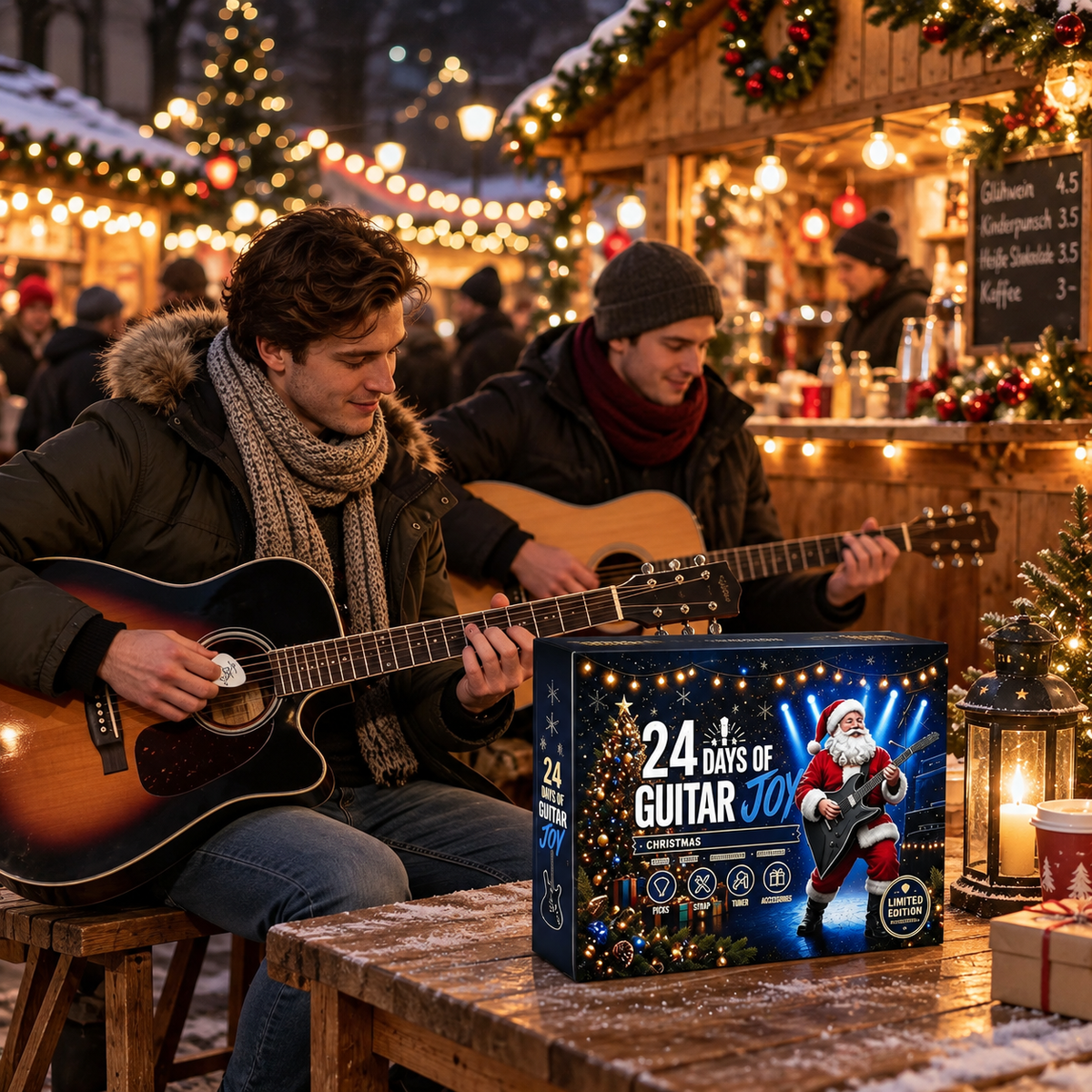 Guitar Advent Calendar 2026 – 24 Days of Guitar Accessories, Christmas Countdown Gift